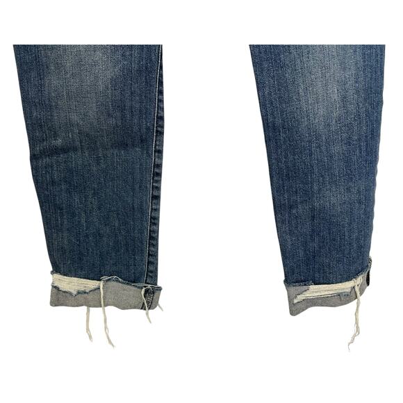 Joe's The Smith Straight Ankle Jeans Blue Denim Applique Ripped Size 27 - Picture 10 of 14